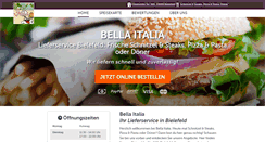 Desktop Screenshot of bellaitalia-bringdienst.de