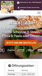 Mobile Screenshot of bellaitalia-bringdienst.de