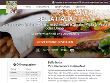 Tablet Screenshot of bellaitalia-bringdienst.de